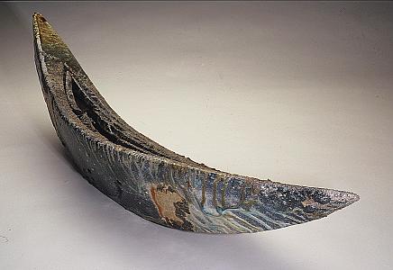Woodfired boat form by Robert Barron